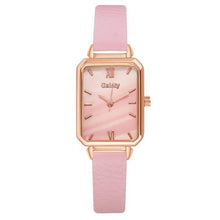 Load image into Gallery viewer, Gaiety Brand Women Watches Fashion Square Ladies Quartz Watch Bracelet Set Green Dial Simple Rose Gold Mesh Luxury Women Watches Dashery Box 1pc Leather Watch 5 