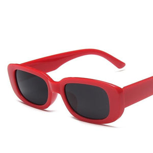 Classic Retro Square Sunglasses Women Brand Vintage Travel Small Rectangle Sun Glasses For Female Oculos Lunette De Soleil Femm Dashery Box C3 Red 