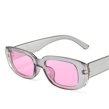 Load image into Gallery viewer, Classic Retro Square Sunglasses Women Brand Vintage Travel Small Rectangle Sun Glasses For Female Oculos Lunette De Soleil Femm Dashery Box C7 Transparent Pink 