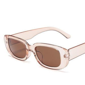 Classic Retro Square Sunglasses Women Brand Vintage Travel Small Rectangle Sun Glasses For Female Oculos Lunette De Soleil Femm Dashery Box C12 Champagne 