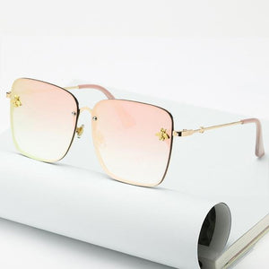 Square Bee Sunglasses (unisex) Dashery Box Pink 