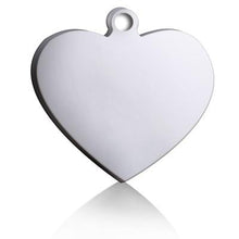 Load image into Gallery viewer, Pet Personalized Collar Tags Dashery Box Heart white S 