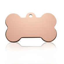 Load image into Gallery viewer, Pet Personalized Collar Tags Dashery Box bone rose S 