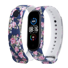 Load image into Gallery viewer, Strap For Xiaomi Mi Band 4 3 5 6 watch band Creative graffiti style Silicone bracelet replacement For XiaoMi band 4 5 Wristband Dashery Box China C9 For Mi band 5 6