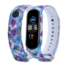 Load image into Gallery viewer, Strap For Xiaomi Mi Band 4 3 5 6 watch band Creative graffiti style Silicone bracelet replacement For XiaoMi band 4 5 Wristband Dashery Box China C16 For Mi band 3 4