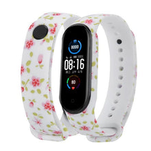 Load image into Gallery viewer, Strap For Xiaomi Mi Band 4 3 5 6 watch band Creative graffiti style Silicone bracelet replacement For XiaoMi band 4 5 Wristband Dashery Box China C17 For Mi band 5 6