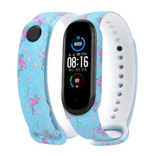 Load image into Gallery viewer, Strap For Xiaomi Mi Band 4 3 5 6 watch band Creative graffiti style Silicone bracelet replacement For XiaoMi band 4 5 Wristband Dashery Box China C23 For Mi band 5 6