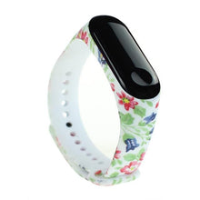 Load image into Gallery viewer, Strap For Xiaomi Mi Band 4 3 5 6 watch band Creative graffiti style Silicone bracelet replacement For XiaoMi band 4 5 Wristband Dashery Box China C27 For Mi band 3 4