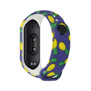 Strap For Xiaomi Mi Band 4 3 5 6 watch band Creative graffiti style Silicone bracelet replacement For XiaoMi band 4 5 Wristband Dashery Box China C36 For Mi band 3 4