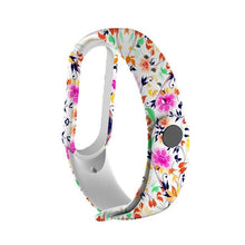 Load image into Gallery viewer, Strap For Xiaomi Mi Band 4 3 5 6 watch band Creative graffiti style Silicone bracelet replacement For XiaoMi band 4 5 Wristband Dashery Box China C34 For Mi band 5 6
