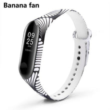 Load image into Gallery viewer, Strap For Xiaomi Mi Band 4 3 5 6 watch band Creative graffiti style Silicone bracelet replacement For XiaoMi band 4 5 Wristband Dashery Box China B8 For Mi band 3 4