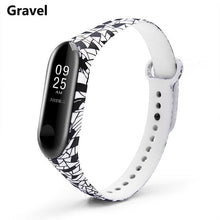 Load image into Gallery viewer, Strap For Xiaomi Mi Band 4 3 5 6 watch band Creative graffiti style Silicone bracelet replacement For XiaoMi band 4 5 Wristband Dashery Box 
