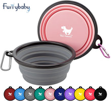Load image into Gallery viewer, Furrybaby 350ML/1000ML 1PC Collapsible Dog Bowls for Travel Dog Portable Water Bowl for Dogs Dish for Traveling Camping Walking Dashery Box 