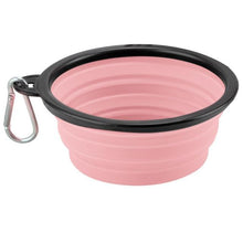 Load image into Gallery viewer, Furrybaby 350ML/1000ML 1PC Collapsible Dog Bowls for Travel Dog Portable Water Bowl for Dogs Dish for Traveling Camping Walking Dashery Box pink 350ML 