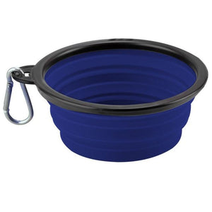 Furrybaby 350ML/1000ML 1PC Collapsible Dog Bowls for Travel Dog Portable Water Bowl for Dogs Dish for Traveling Camping Walking Dashery Box navy 350ML 