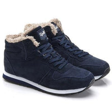 Load image into Gallery viewer, Genuine Leather Winter Shoes Dashery Box dark blue 6 
