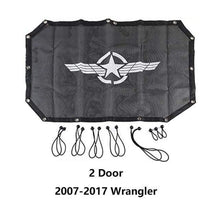 Load image into Gallery viewer, UV Resistant Sunshade Mesh For Jeep Wrangler JK 2007-2017 Dashery Box 2 Door Wing 