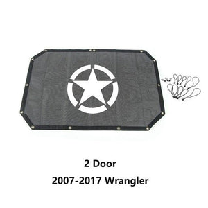 UV Resistant Sunshade Mesh For Jeep Wrangler JK 2007-2017 Dashery Box 2 Door Star 