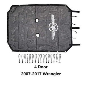 UV Resistant Sunshade Mesh For Jeep Wrangler JK 2007-2017 Dashery Box 4 Door Wing 