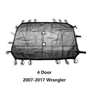 UV Resistant Sunshade Mesh For Jeep Wrangler JK 2007-2017 Dashery Box 4 Door Black 