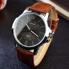 Load image into Gallery viewer, YAZOLE Classic Watch TheSwirlfie Brown &amp; black 