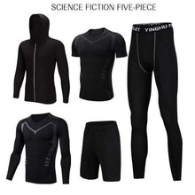 Load image into Gallery viewer, REXCHI 5 Pcs/Set Men&#39;s Gym wear TheSwiftzy Science Fiction S 