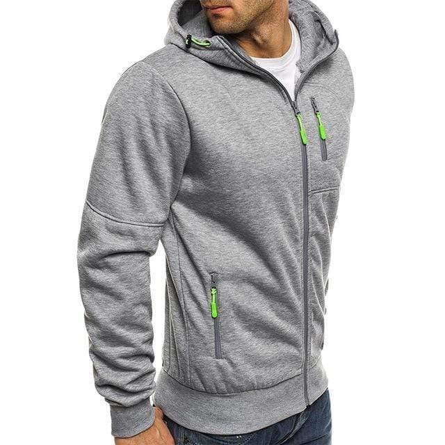 Men's Casual Sports Hoodie TheSwiftzy Gray L 